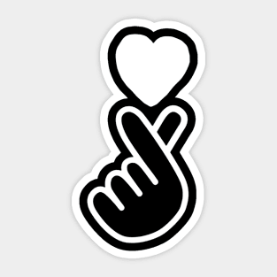 K-Pop Hand Heart Sticker